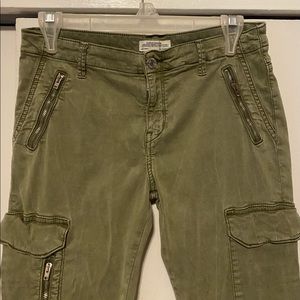 Zara, army military green pants, size 8